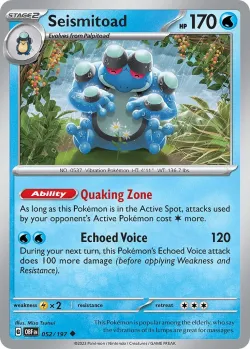Seismitoad #052/197 · Pokémon