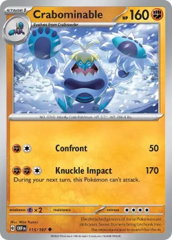 Crabominable #115/197 · Pokémon