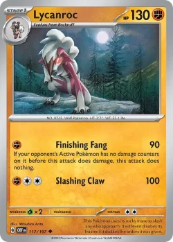 Lycanroc #117/197 · Pokémon