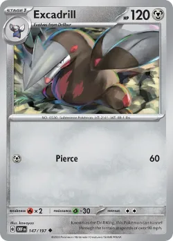 Excadrill #147/197 · Pokémon