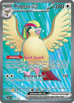 Pidgeot ex 「OBF 217/197」「EN」