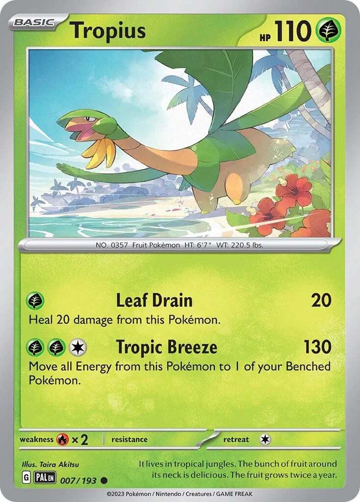 Tropius 「PAL 007/193」「EN」