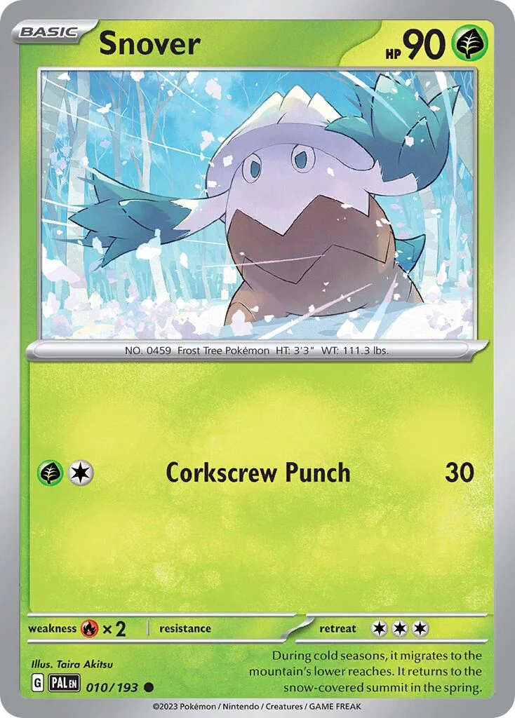 Snover 「PAL 010/193」「EN」