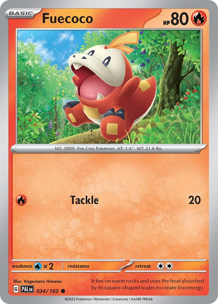 Fuecoco 「PAL 034/193」「EN」