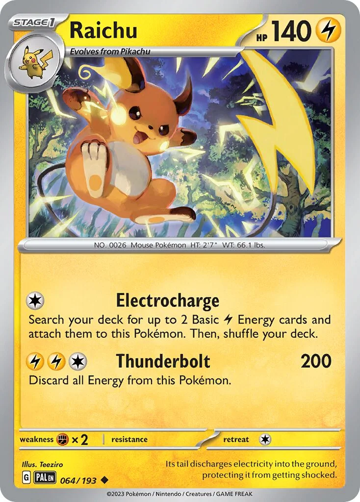 Raichu 「PAL 064/193」「EN」