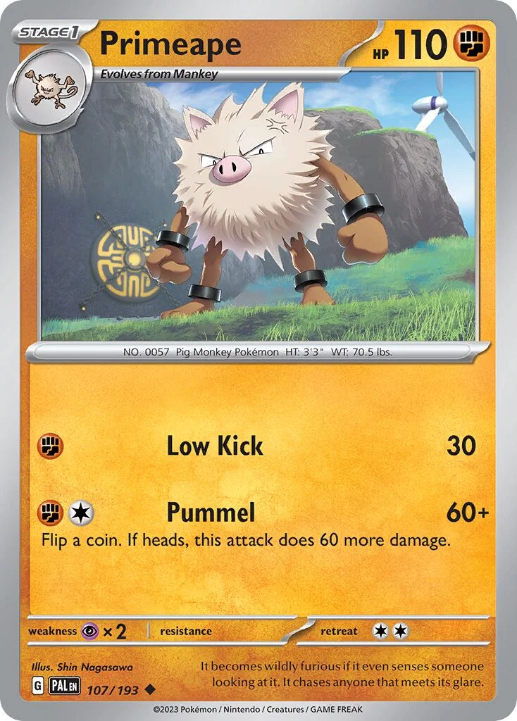 Primeape 「PAL 107/193」「EN」