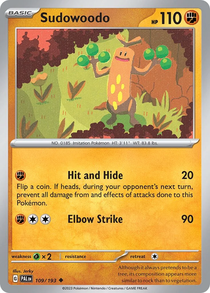 Sudowoodo 「PAL 109/193」「EN」