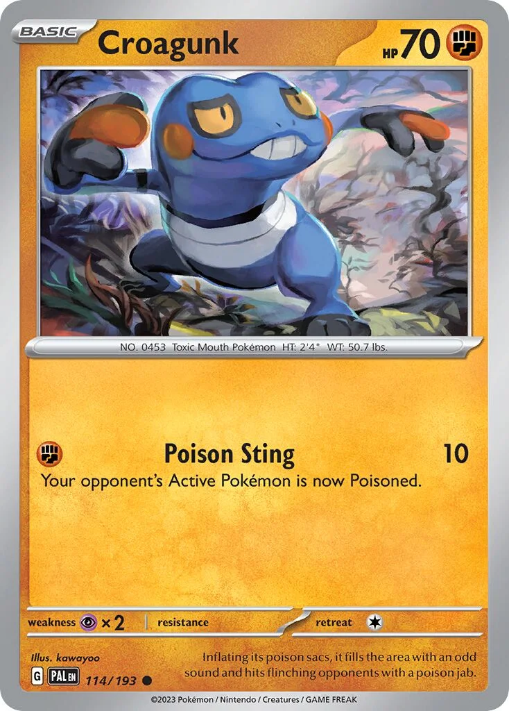 Croagunk 「PAL 114/193」「EN」