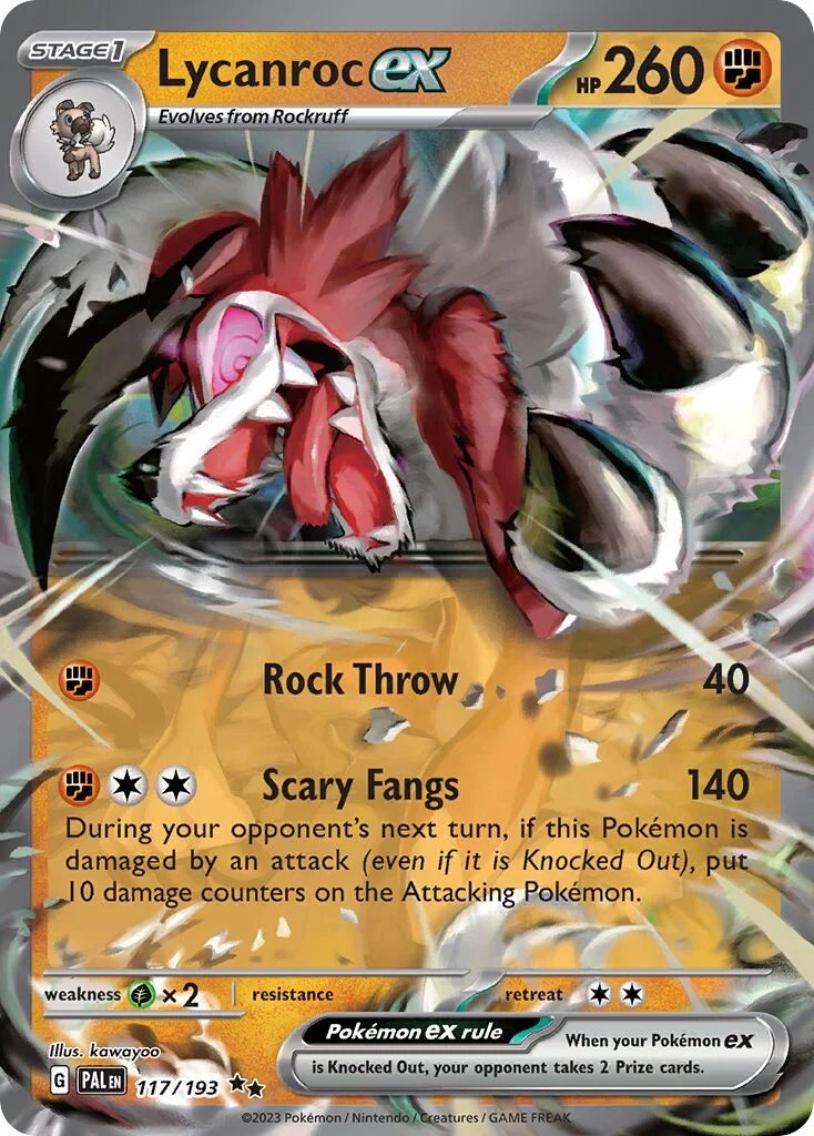 Lycanroc ex 「PAL 117/193」「EN」