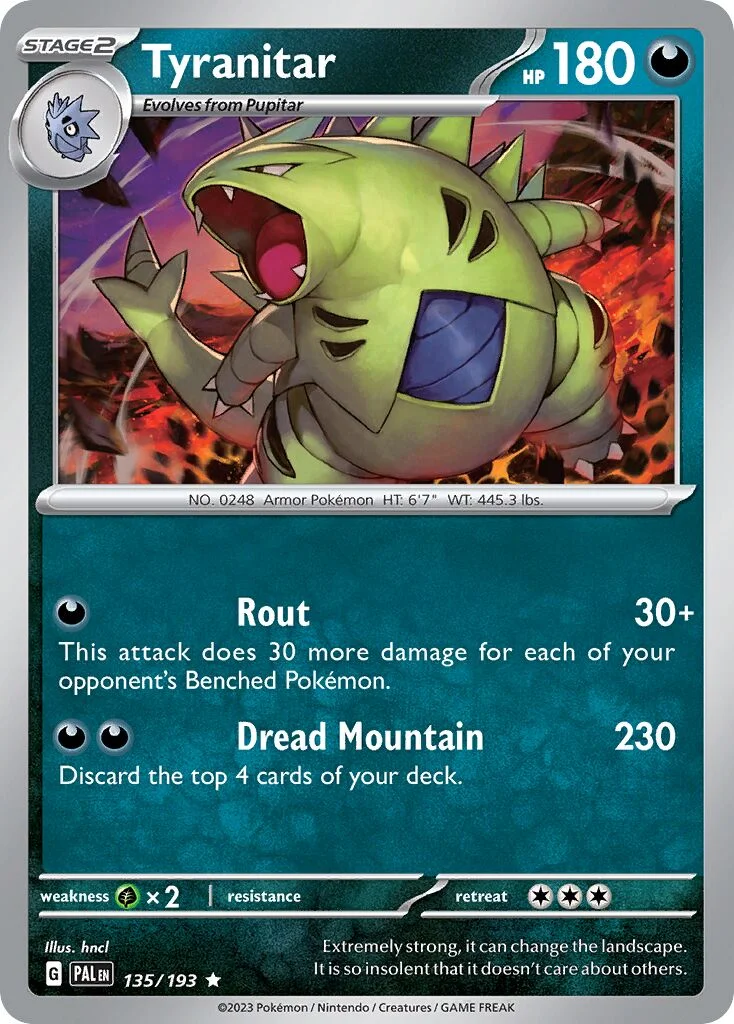 Tyranitar 「PAL 135/193」「EN」