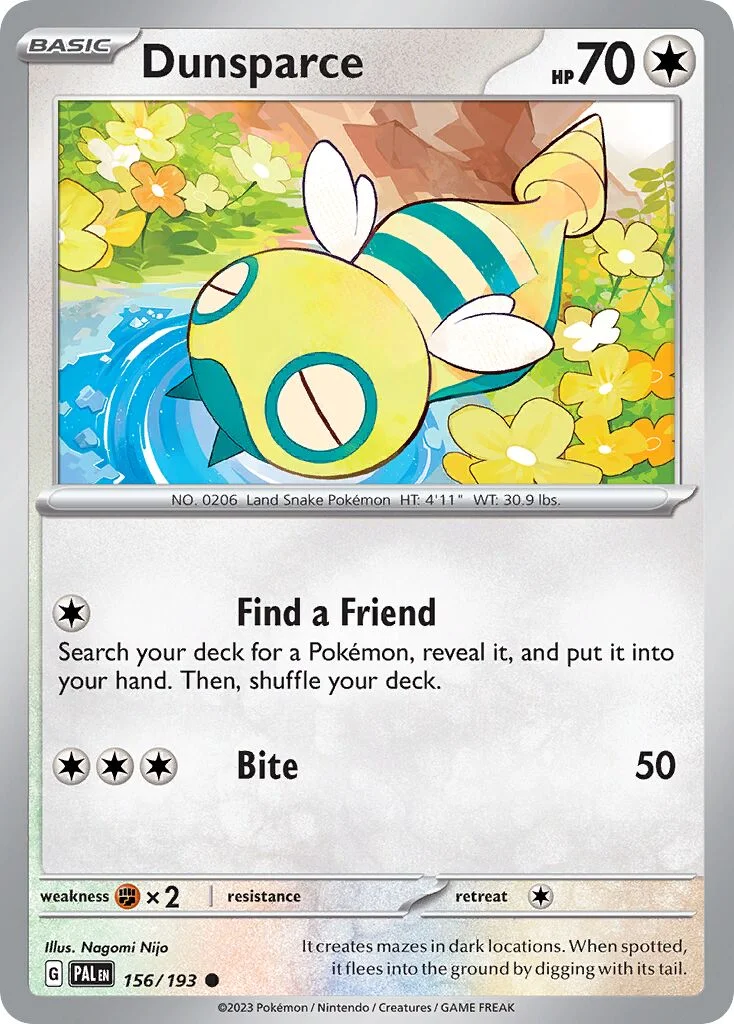 Dunsparce 「PAL 156/193」「EN」