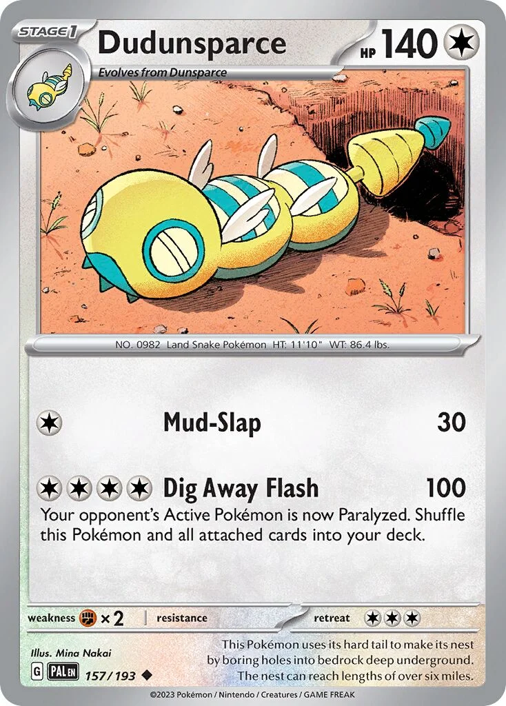 Dudunsparce 「PAL 157/193」「EN」