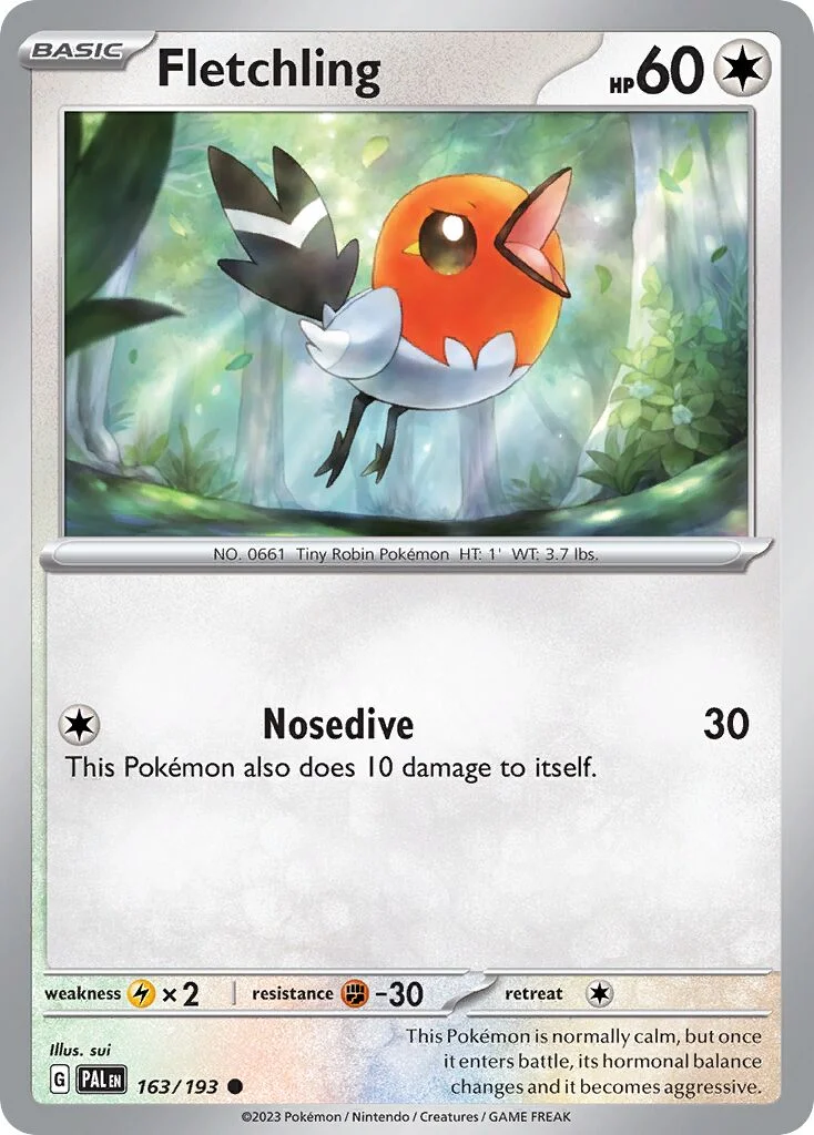 Fletchling 「PAL 163/193」「EN」