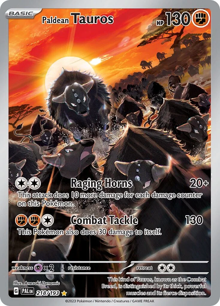 Paldean Tauros 「PAL 218/193」「EN」