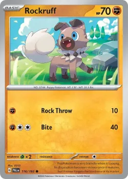 Rockruff #116/193 · Pokémon