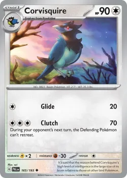 Corvisquire #165/193 · Pokémon