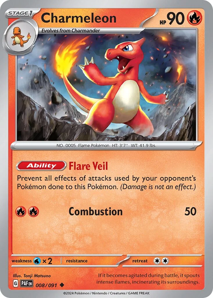 Charmeleon 「PAF 008/091」「EN」