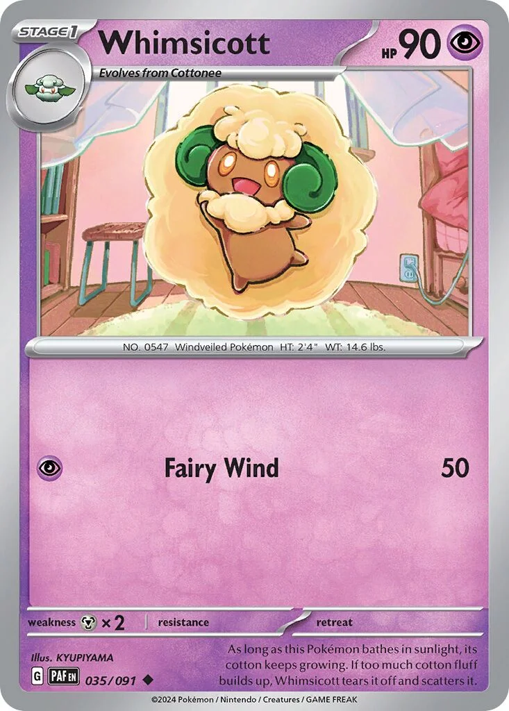 Whimsicott 「PAF 035/091」「EN」