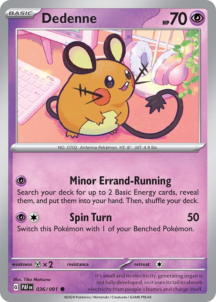 Dedenne 「PAF 036/091」「EN」