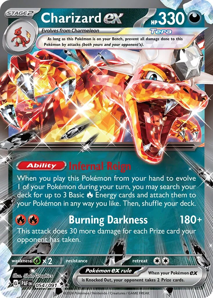 Charizard ex 「PAF 054/091」「EN」