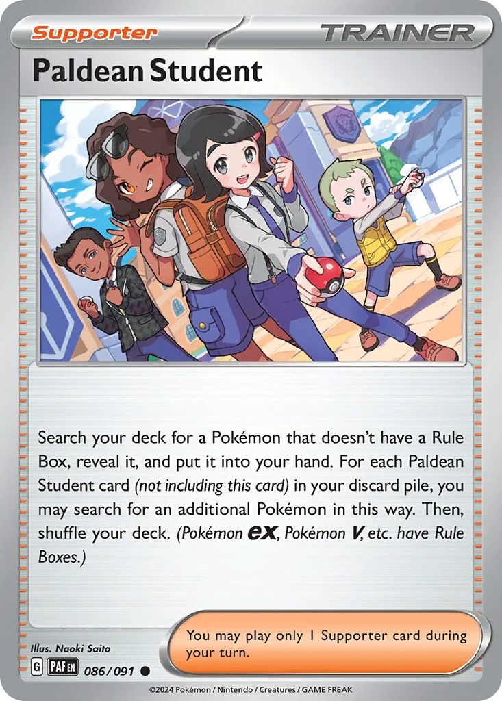 Paldean Student 「PAF 086/091」「EN」