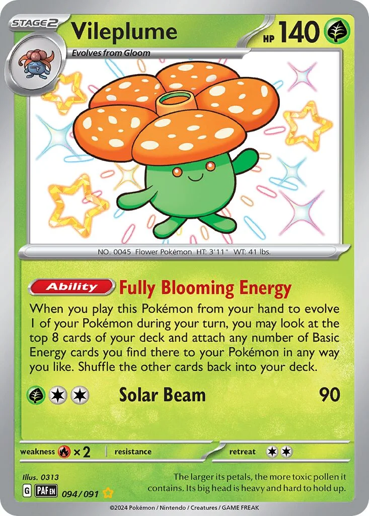 Vileplume 「PAF 094/091」「EN」