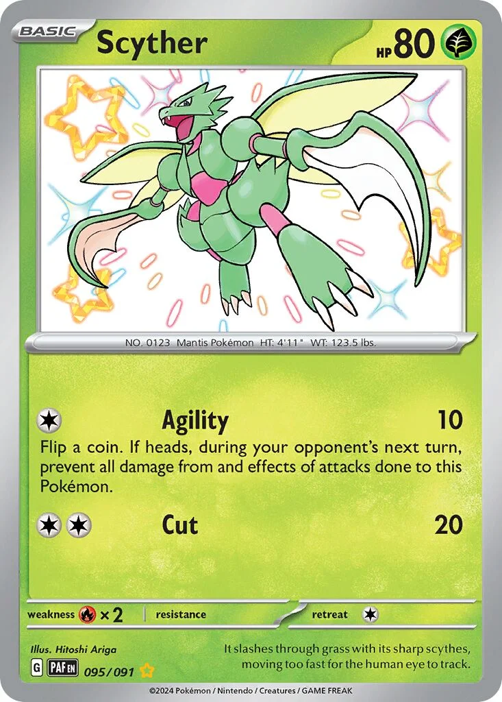 Scyther 「PAF 095/091」「EN」
