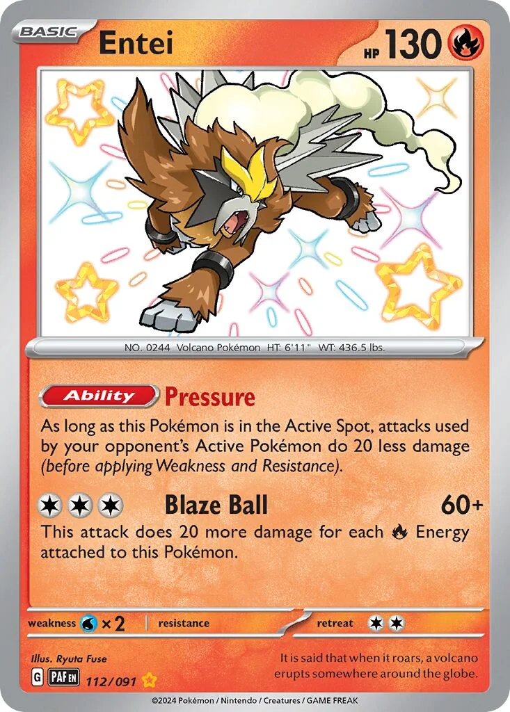 Entei 「PAF 112/091」「EN」