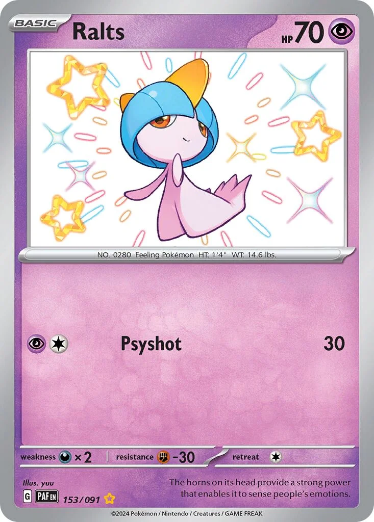 Ralts 「PAF 153/091」「EN」