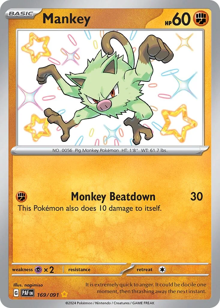 Mankey 「PAF 169/091」「EN」
