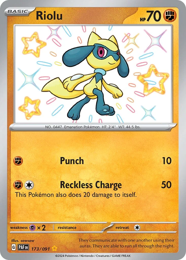 Riolu 「PAF 173/091」「EN」