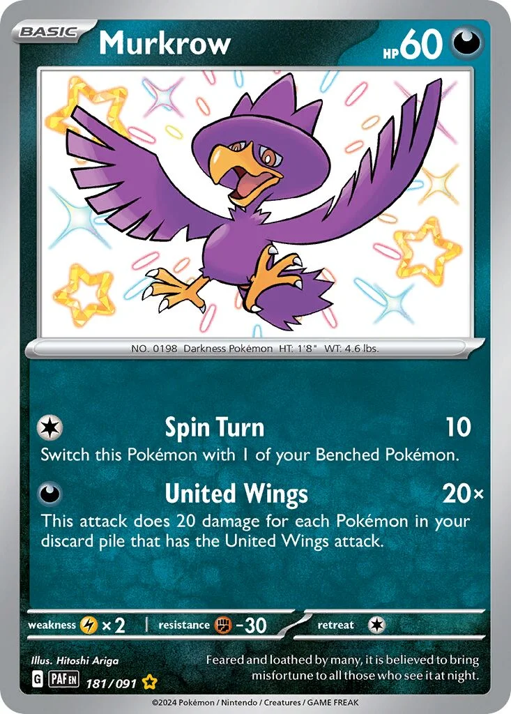 Murkrow 「PAF 181/091」「EN」