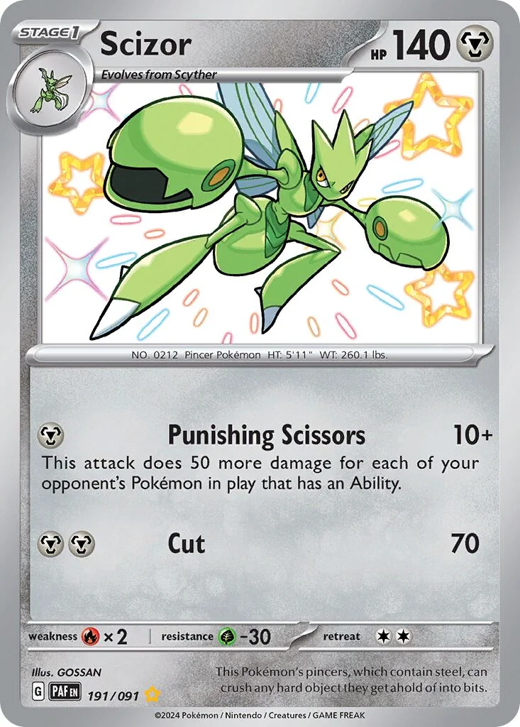 Scizor 「PAF 191/091」「EN」