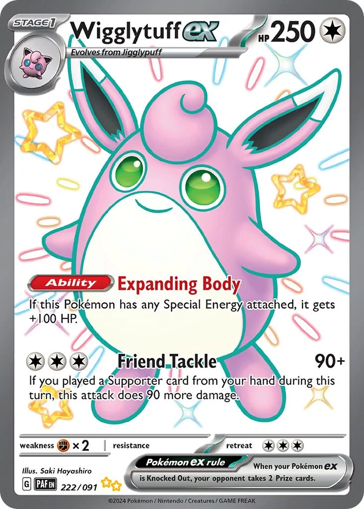 Wigglytuff ex 「PAF 222/091」「EN」