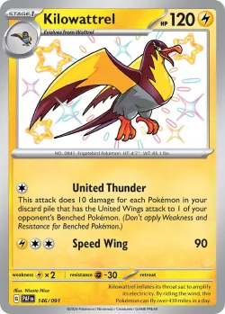 Kilowattrel #146/091 · Pokémon