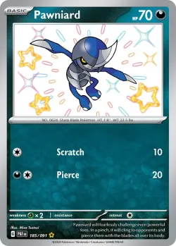 Pawniard #185/091 · Pokémon