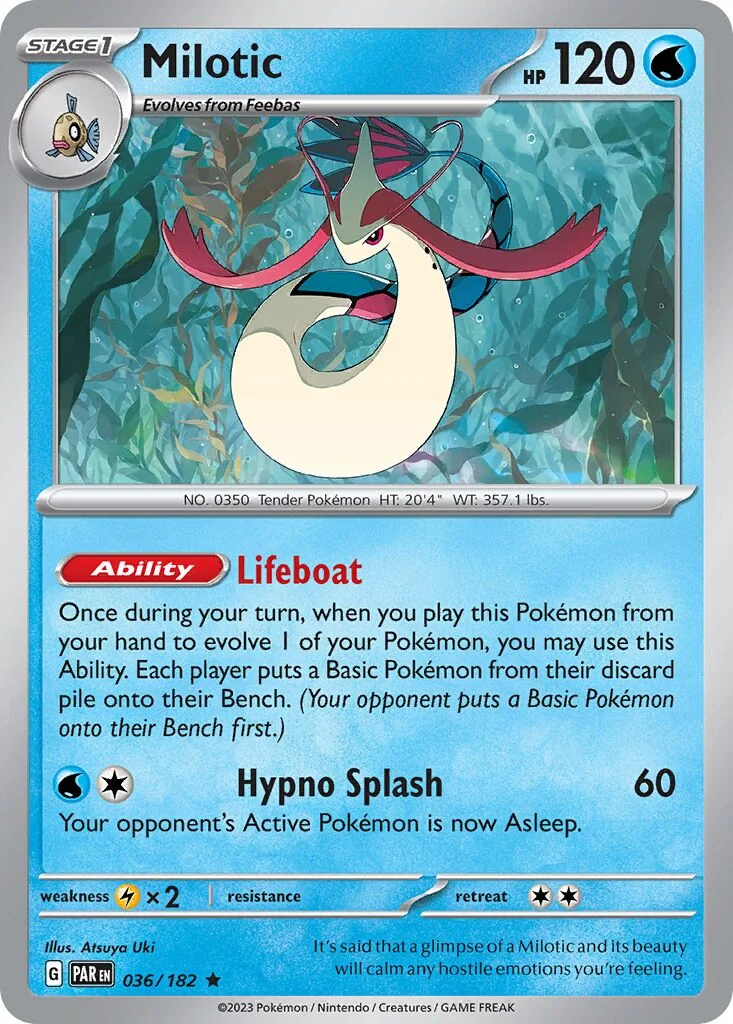 Milotic 「PAR 036/182」「EN」