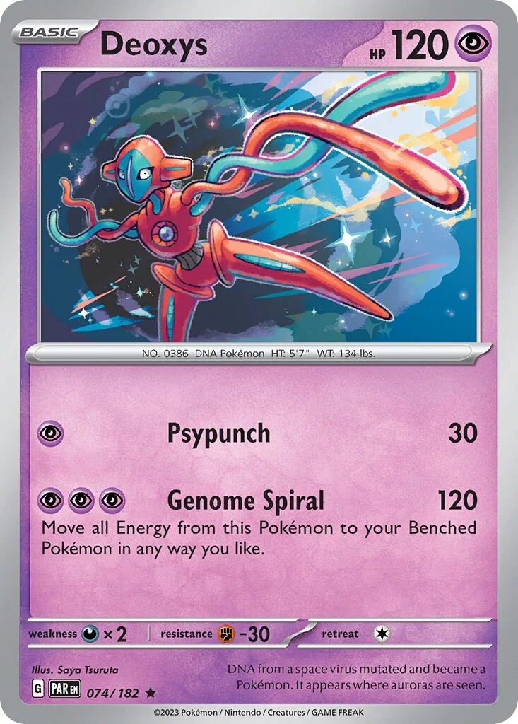 Deoxys 「PAR 074/182」「EN」