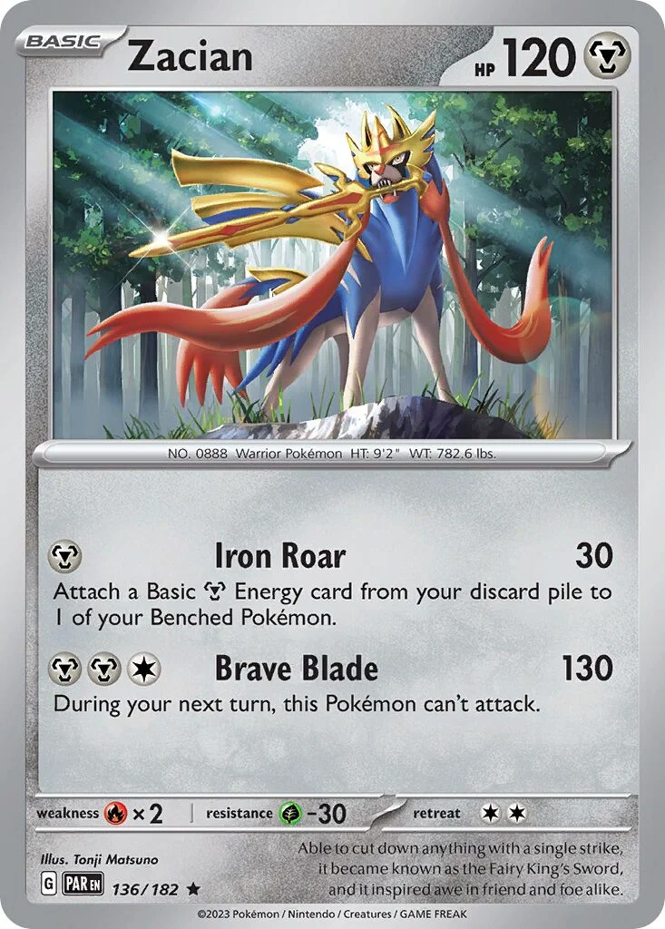 Zacian 「PAR 136/182」「EN」