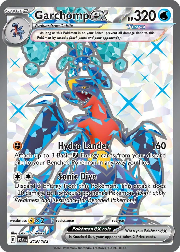 Garchomp ex 「PAR 219/182」「EN」