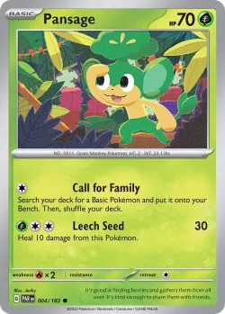 Pansage #004/182 · Pokémon