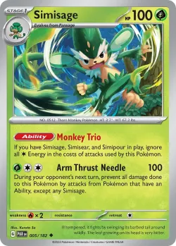 Simisage #005/182 · Pokémon