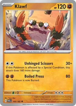 Klawf #105/182 · Pokémon