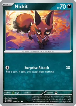 Nickit #119/182 · Pokémon