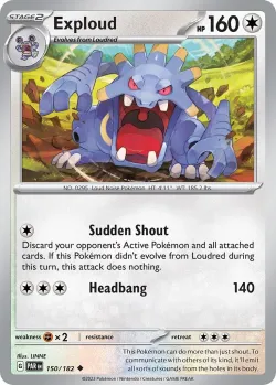 Exploud #150/182 · Pokémon