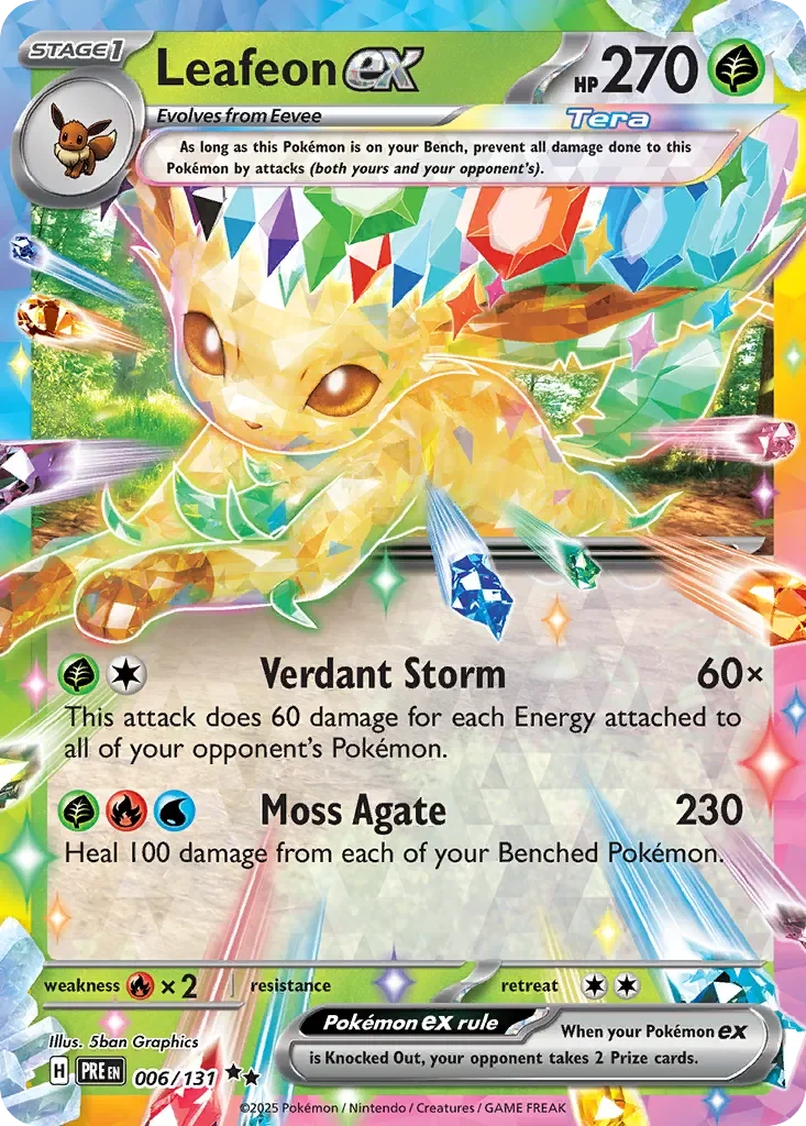 Leafeon ex 「PRE 006/131」「EN」