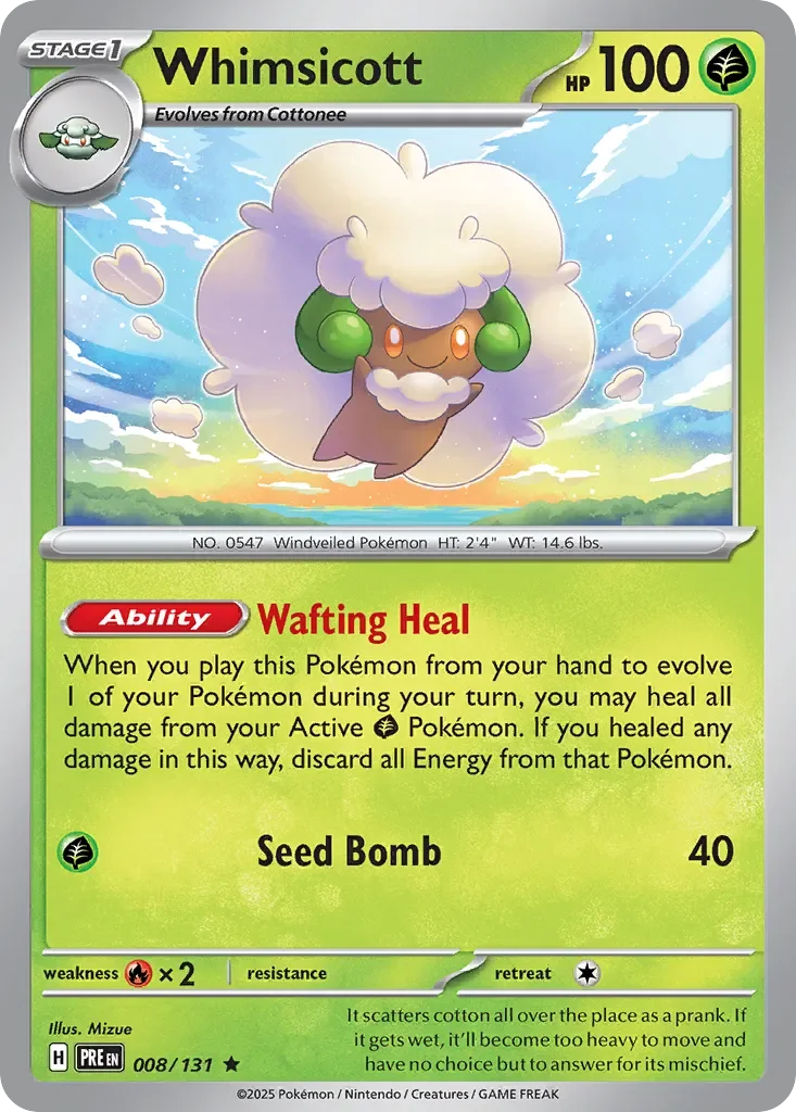 Whimsicott 「PRE 008/131」「EN」