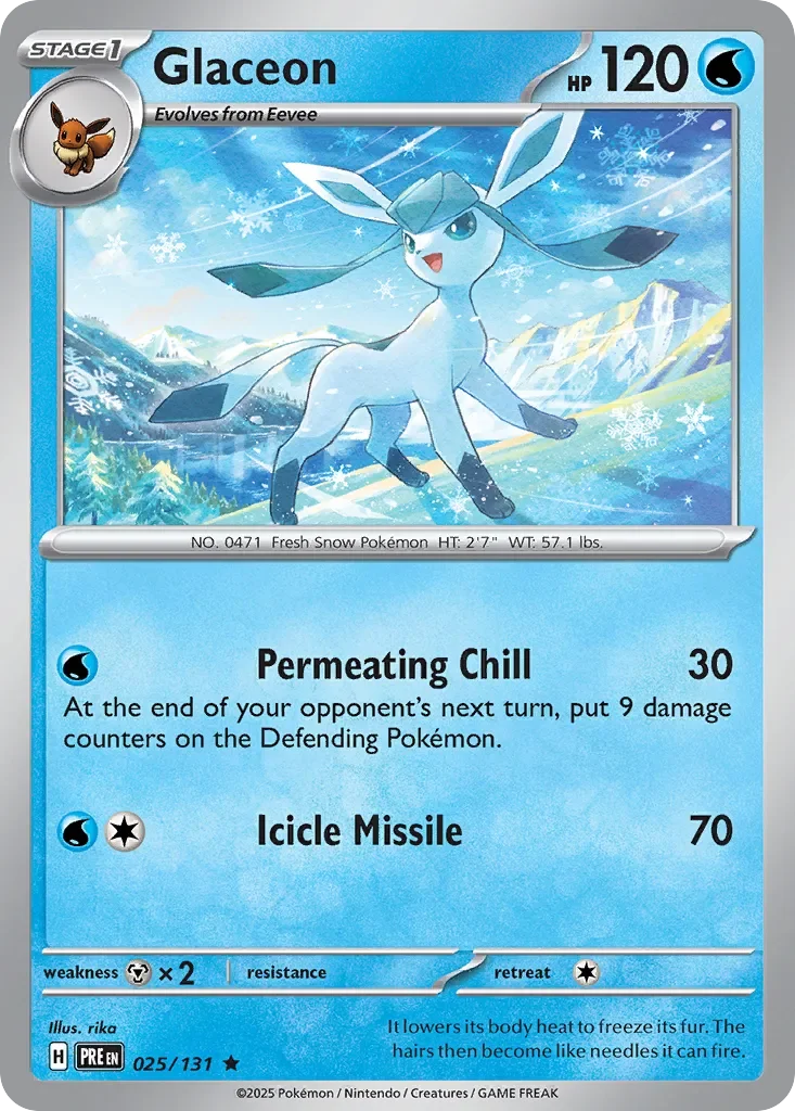 Glaceon 「PRE 025/131」「EN」