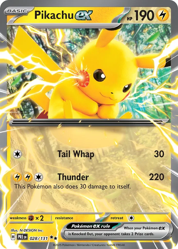 Pikachu ex 「PRE 028/131」「EN」