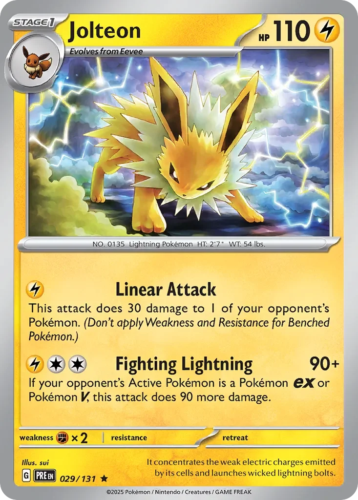 Jolteon 「PRE 029/131」「EN」